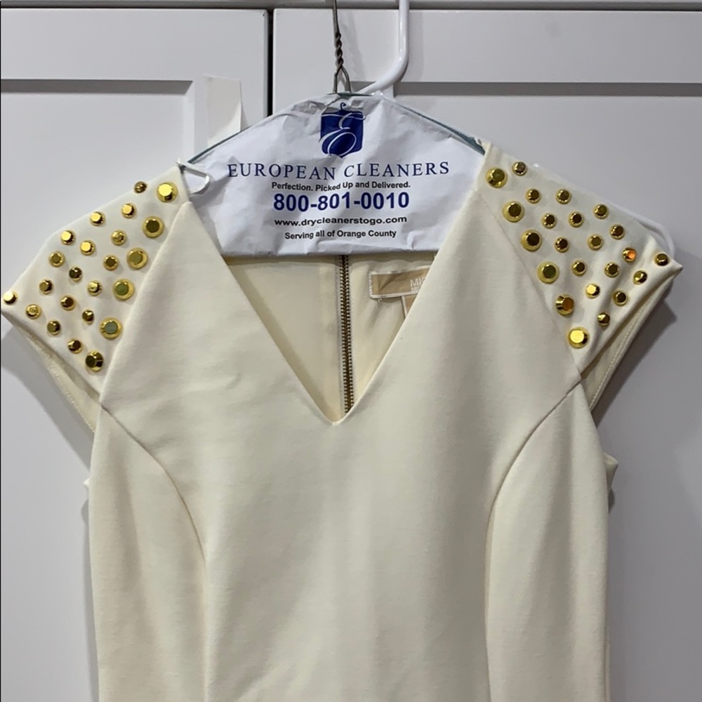 Michael Kors cream and gold dress - Size 00